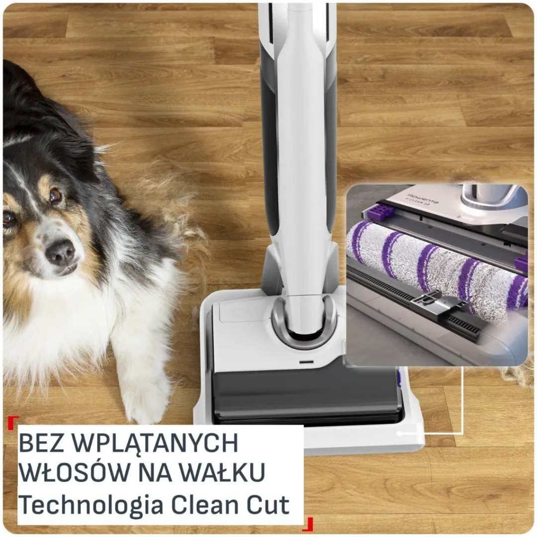 Bezprzewodowy odkurzacz myjący Tefal X-Clean 12, 65 min, samoczyszczenie i suszenie