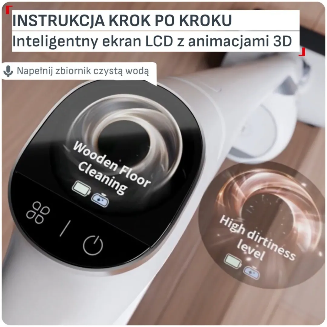 Bezprzewodowy odkurzacz myjący Tefal X-Clean 12, 65 min, samoczyszczenie i suszenie