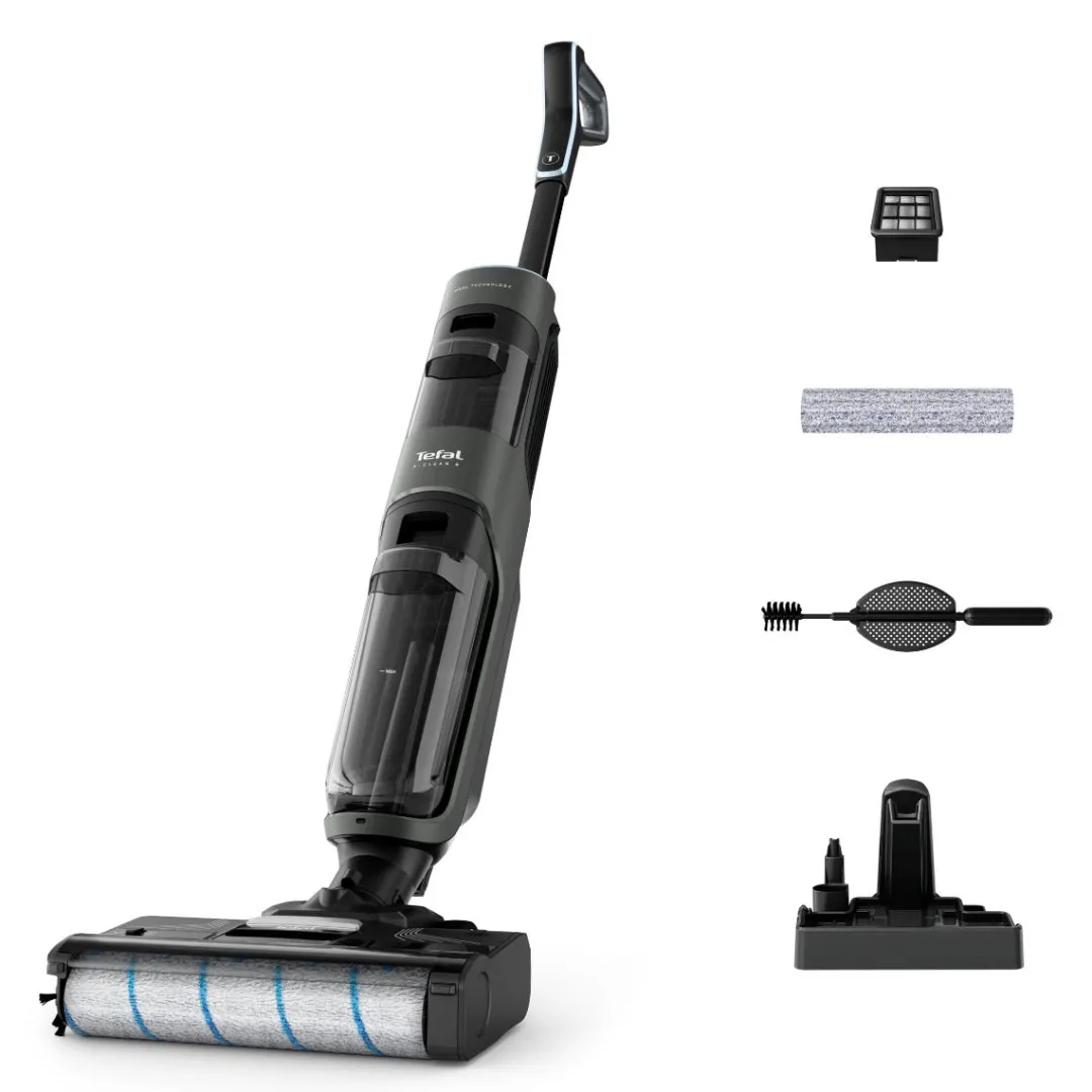 Bezprzewodowy odkurzacz myjący Tefal X-Clean 4, 50 min, samoczyszczenie