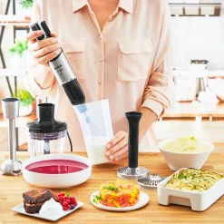 Blender ręczny, Infini Force Pro HB95LD, 1200W, kielich, trzepaczka