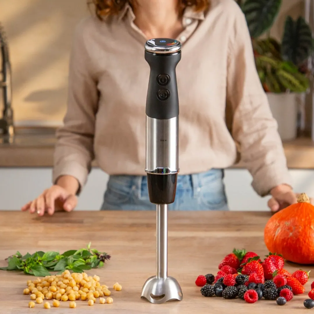 Blender ręczny, Quickchef HB6718, 1000W, 20 prędkości, kielich