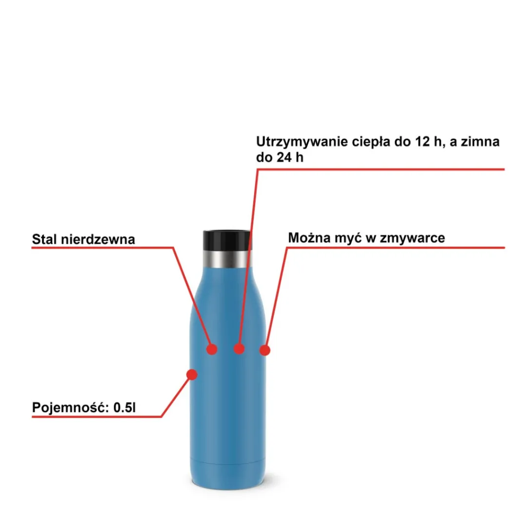 Butelka Termiczna TEFAL BLUDROP 0,5L niebieska