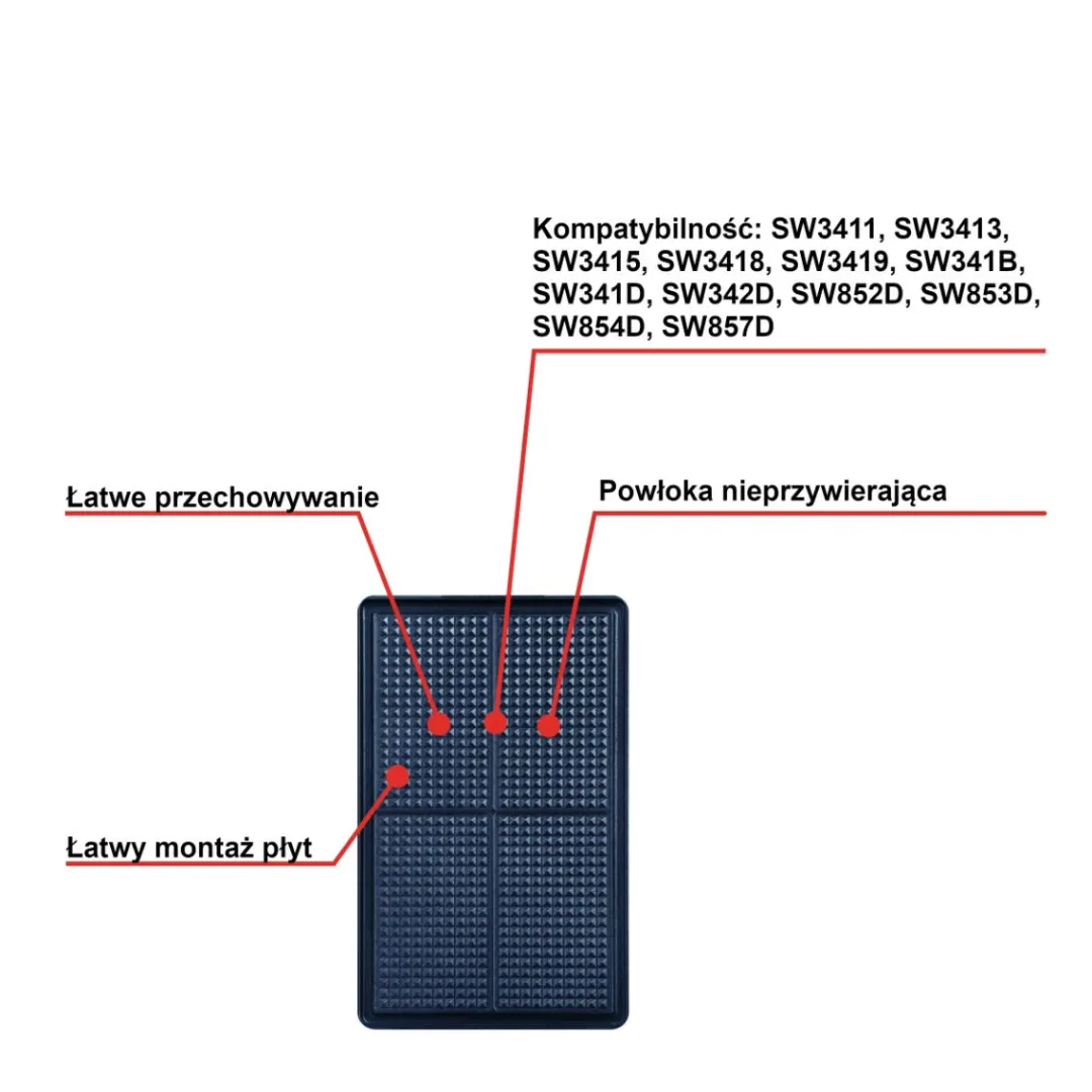 Dodatkowe płyty Snack Collection: Gofry XA800512