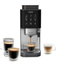 Ekspres do kawy ciśnieniowy KRUPS Coffee Crush kolbowy z młynkiem szary