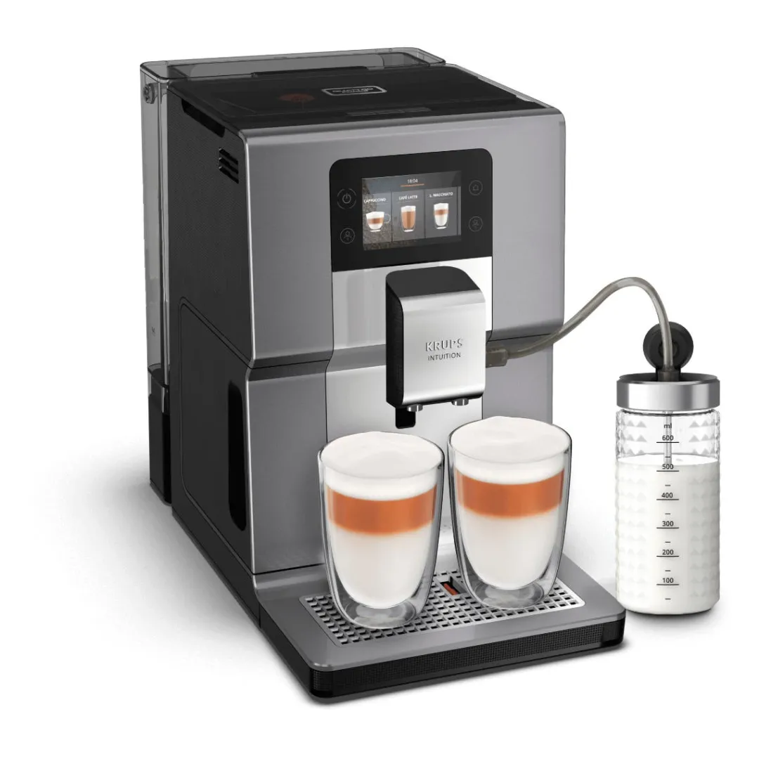 Ekspres do kawy ciśnieniowy KRUPS INTUITION PREFERENCE+ EA875E (jasnoszary)