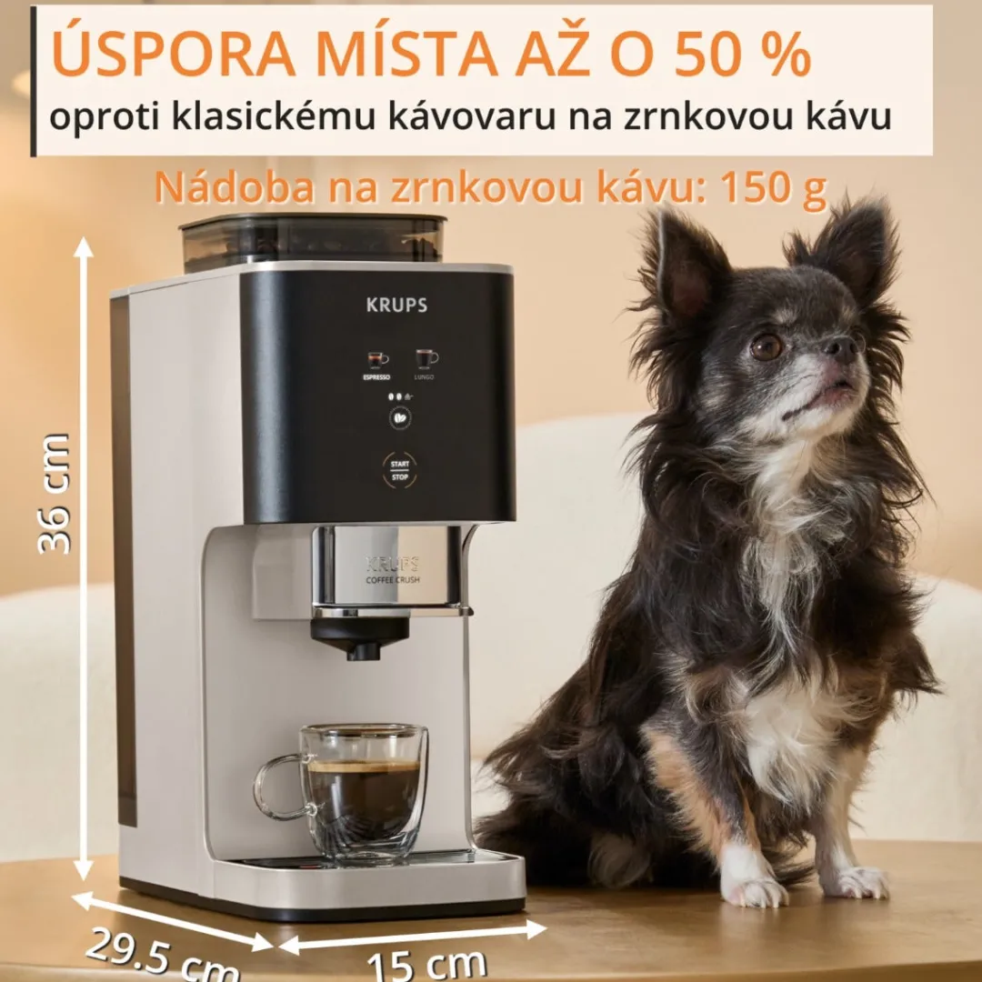 Ekspres do kawy ciśnieniowy KRUPS Coffee Crush kolbowy z młynkiem