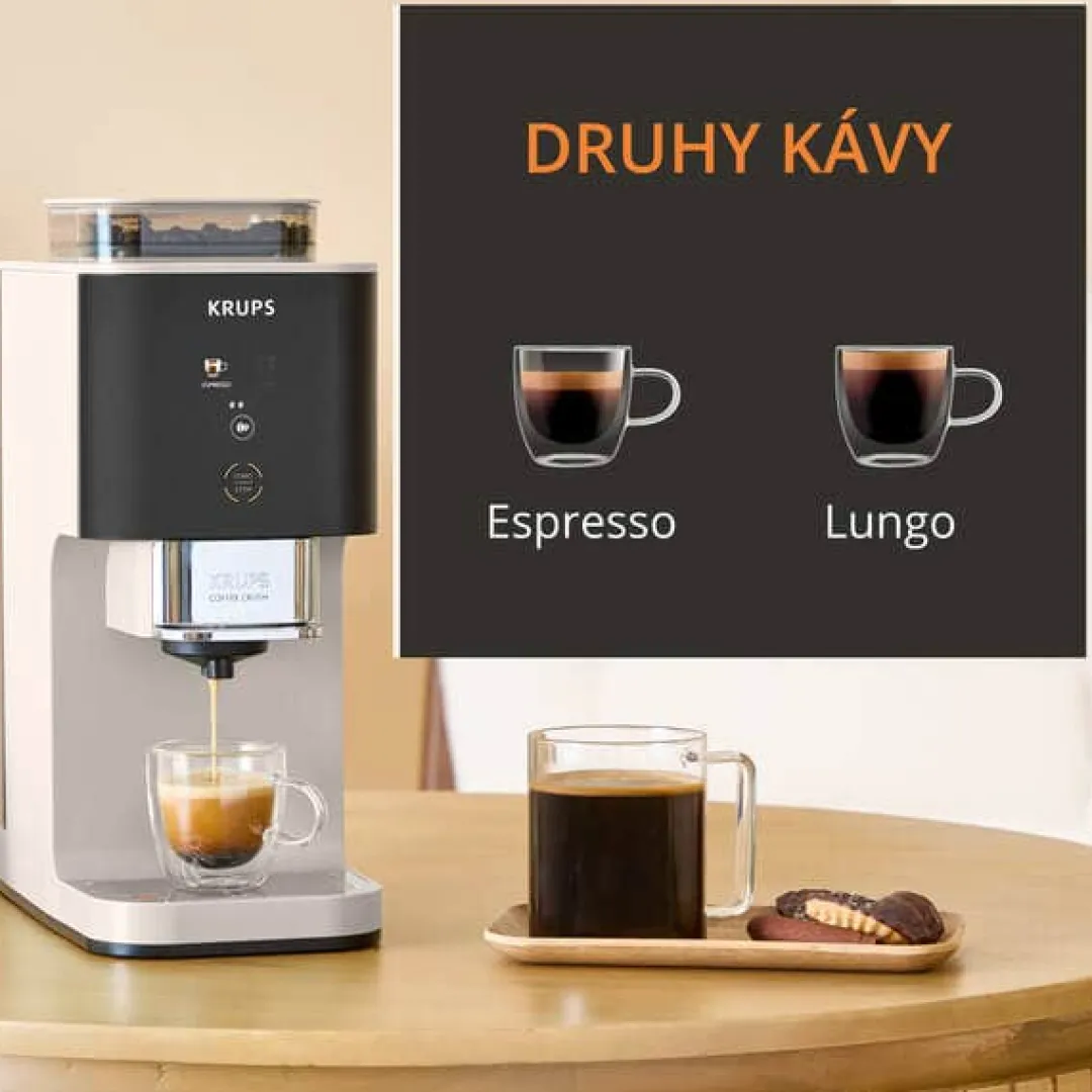 Ekspres do kawy ciśnieniowy KRUPS Coffee Crush kolbowy z młynkiem
