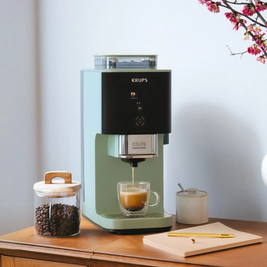 Ekspres do kawy ciśnieniowy KRUPS Coffee Crush kolbowy z młynkiem