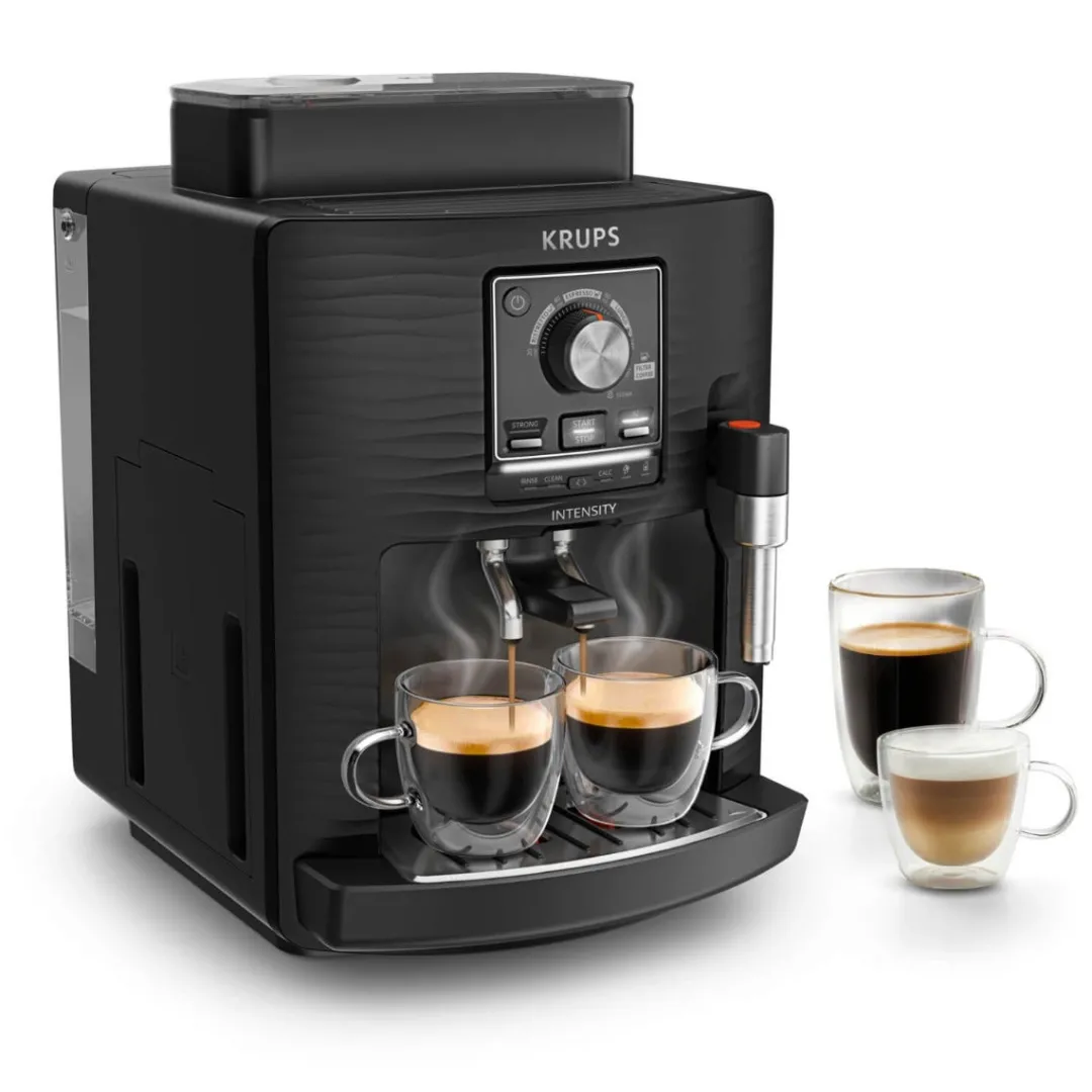 Ekspres do kawy ciśnieniowy KRUPS INTENSITY BLACK COFFEE EA5008 z młynkiem