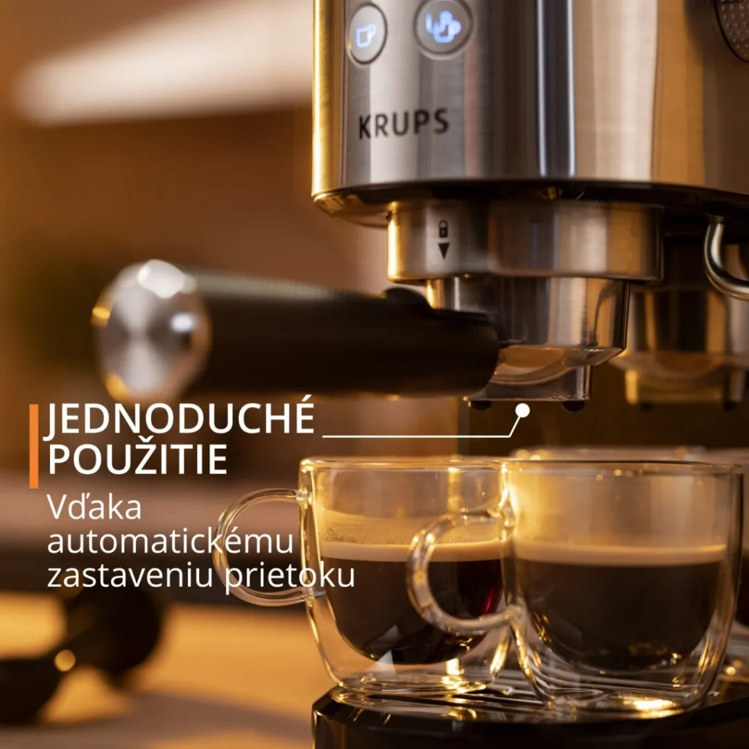 Ekspres do kawy kolbowy KRUPS VIRTUOSO+ XP444C