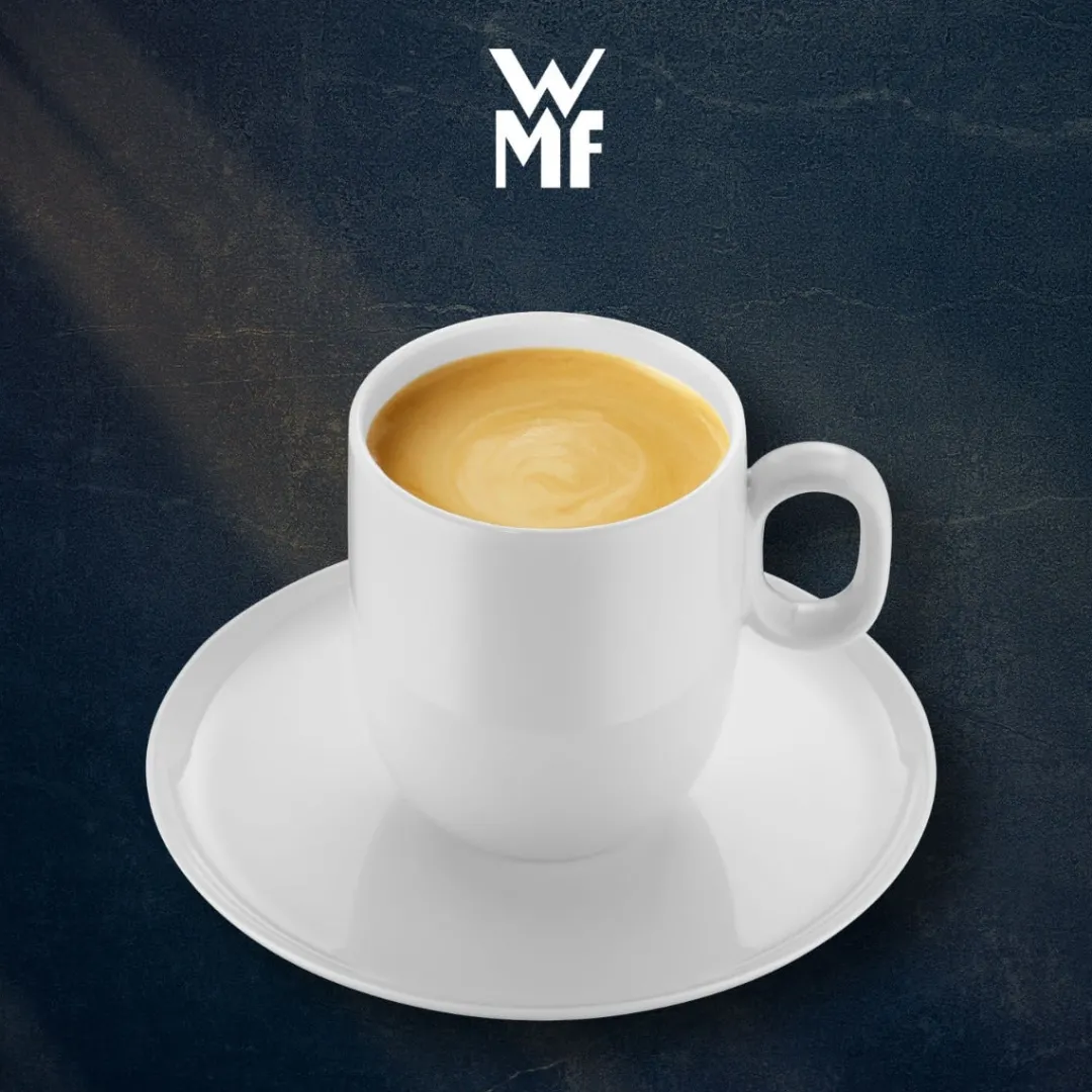 Filiżanki do kawy WMF Barista ze spodkiem 2 szt. porcelana