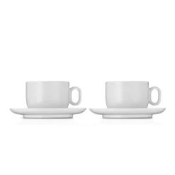 Filiżanki do kawy WMF Barista ze spodkiem 2 szt. porcelana 160 ml