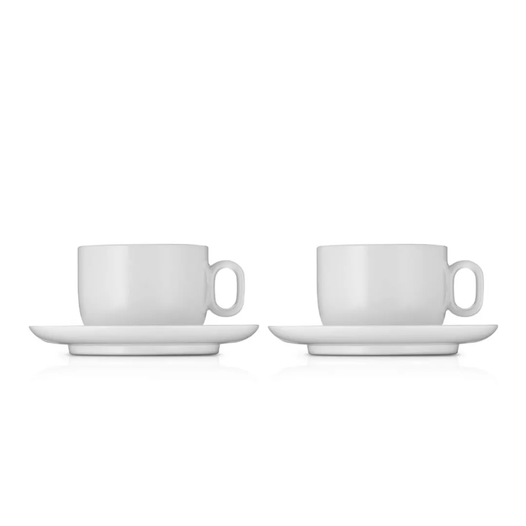 Filiżanki do kawy WMF Barista ze spodkiem 2 szt. porcelana 160 ml