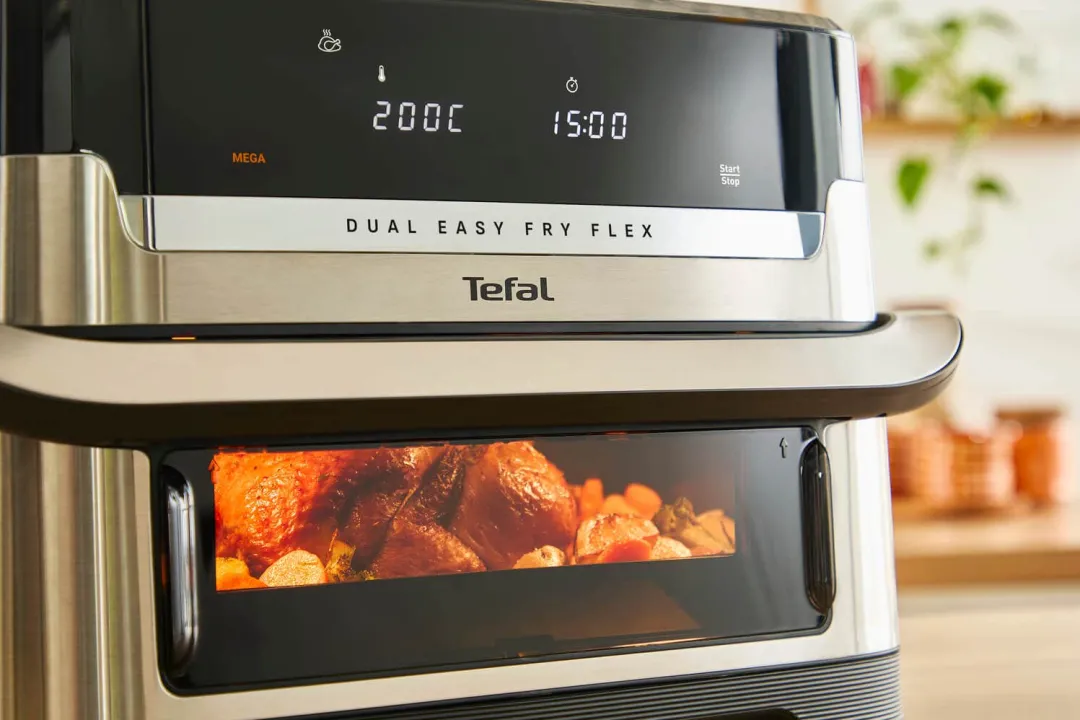 Frytkownica beztłuszczowa Dual Easy Fry Flex EY922D, pojemność 9 l, Air Fryer