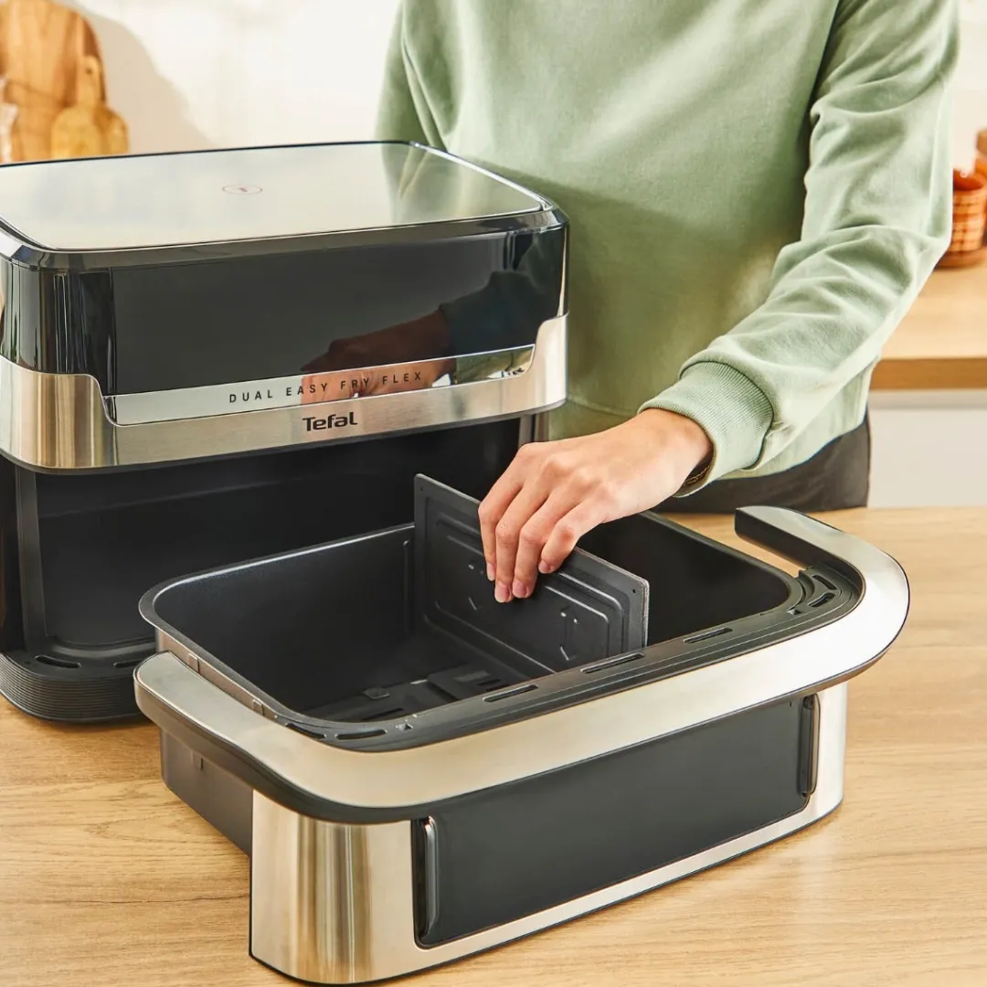 Frytkownica beztłuszczowa Dual Easy Fry Flex EY922D, pojemność 9 l, Air Fryer