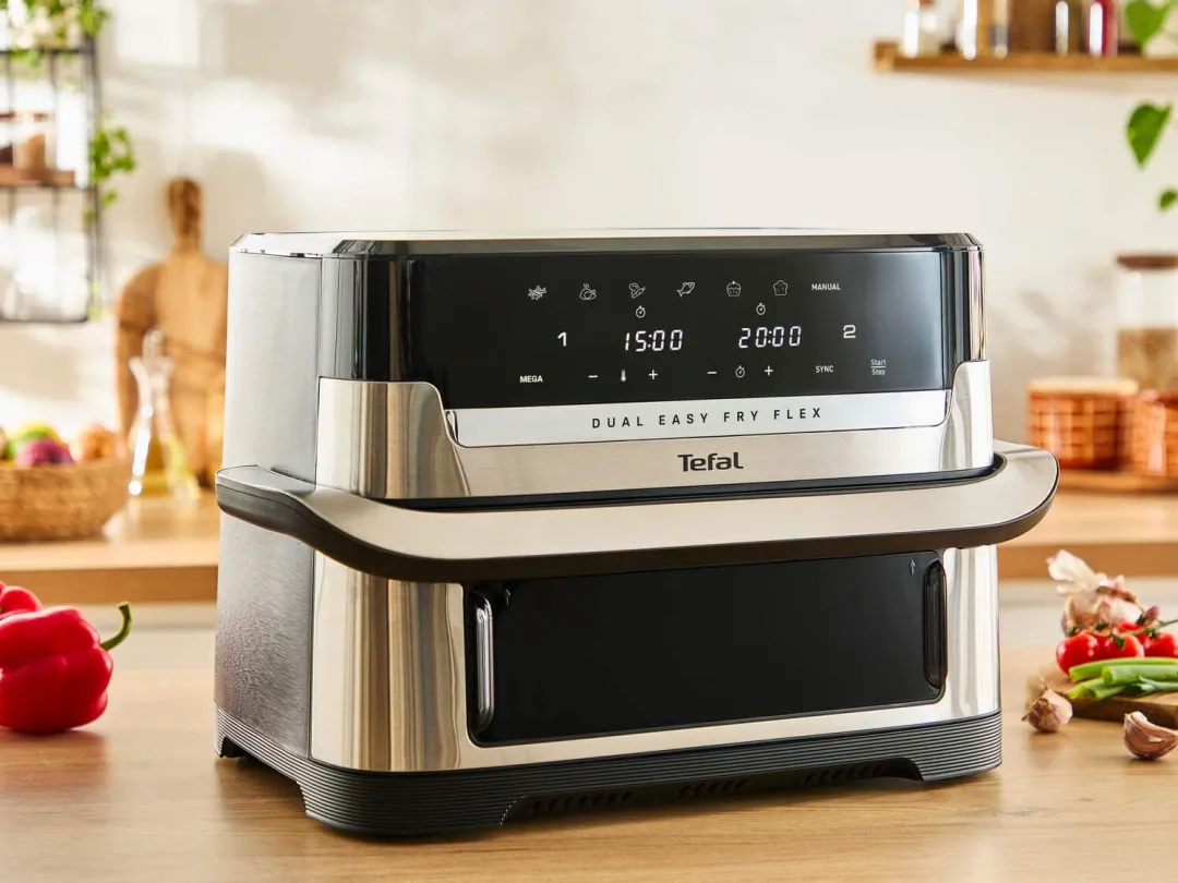 Frytkownica beztłuszczowa Dual Easy Fry Flex EY922D, pojemność 9 l, Air Fryer