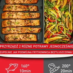 Frytkownica beztłuszczowa Dual Easy Fry Flex EY9228E, pojemność 9 l, Air Fryer