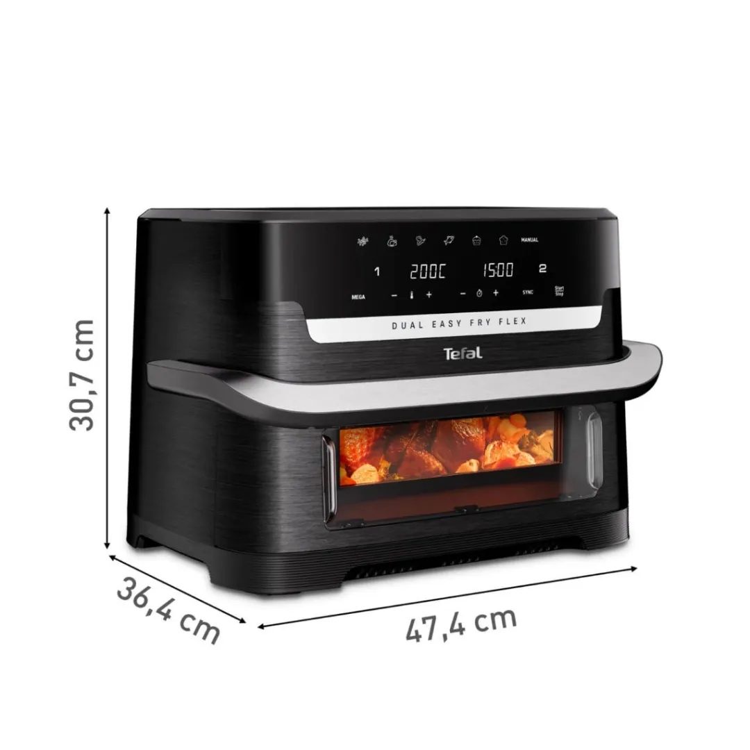 Frytkownica beztłuszczowa Dual Easy Fry Flex EY9228E, pojemność 9 l, Air Fryer
