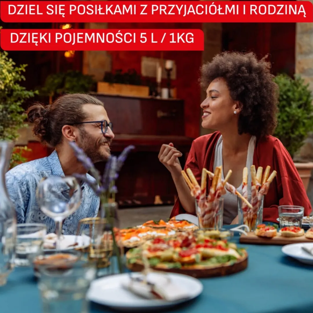 Frytkownica beztłuszczowa, Easy Fry EY245GE0, pojemność 5 l, 1550 W, Air Fryer