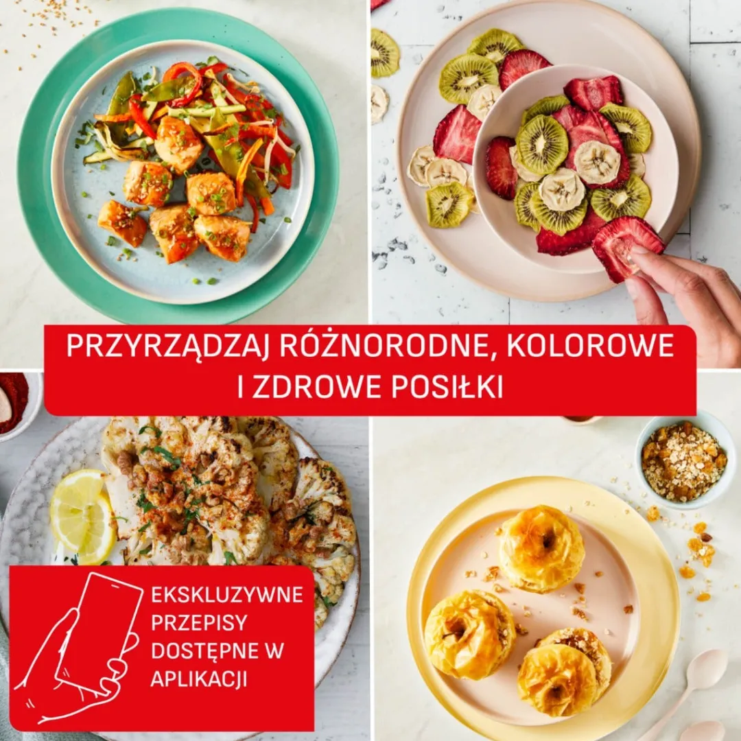Frytkownica beztłuszczowa, Easy Fry EY245TE0, pojemność 5 l, 1550 W, Air Fryer
