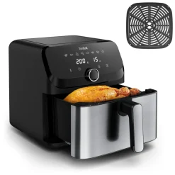 Frytkownica beztłuszczowa, Tefal Easy Fry Mega EY855D, pojemność 7,5 l, kompaktowy rozmiar, Air Fryer
