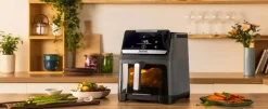Frytkownica beztłuszczowa, TEFAL Easy Fry Silence EY846H, cicha, pojemność 7 l, Air Fryer