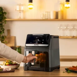 Frytkownica beztłuszczowa, TEFAL Easy Fry Silence EY846H, cicha, pojemność 7 l, Air Fryer