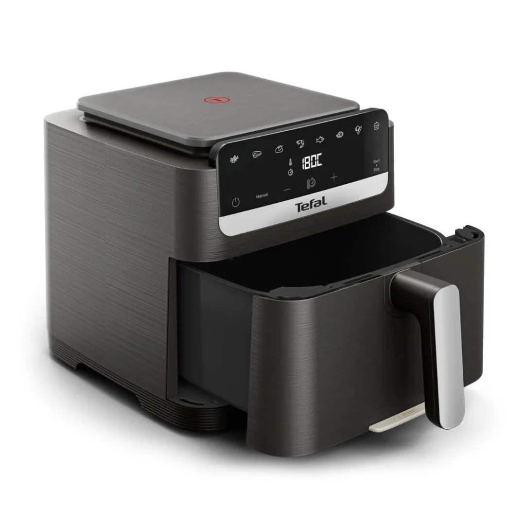 Frytkownica beztłuszczowa, Tefal Easy Fry Mega EY866H, pojemność 7,5 l, panel dotykowy, Air Fryer