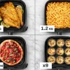 Frytkownica beztłuszczowa, Tefal Easy Fry Mega EY8618E0, pojemność 7,5 l, panel dotykowy, Air Fryer