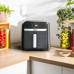 Frytkownica beztłuszczowa, Tefal Easy Fry Mega EY8618E0, pojemność 7,5 l, panel dotykowy, Air Fryer