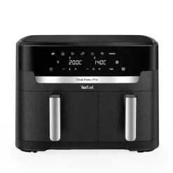 Frytkownica beztłuszczowa, Tefal Dual Easy EY9428E, dwukomorowa, duża, 11l, Air Fryer