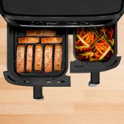 Frytkownica beztłuszczowa, Tefal Dual Easy EY9428E, dwukomorowa, duża, 11l, Air Fryer