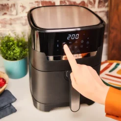 Frytkownica beztłuszczowa, Tefal Easy Fry&Grill EY5058, pojemność 4,2 l, funkcja grilla, Air Fryer