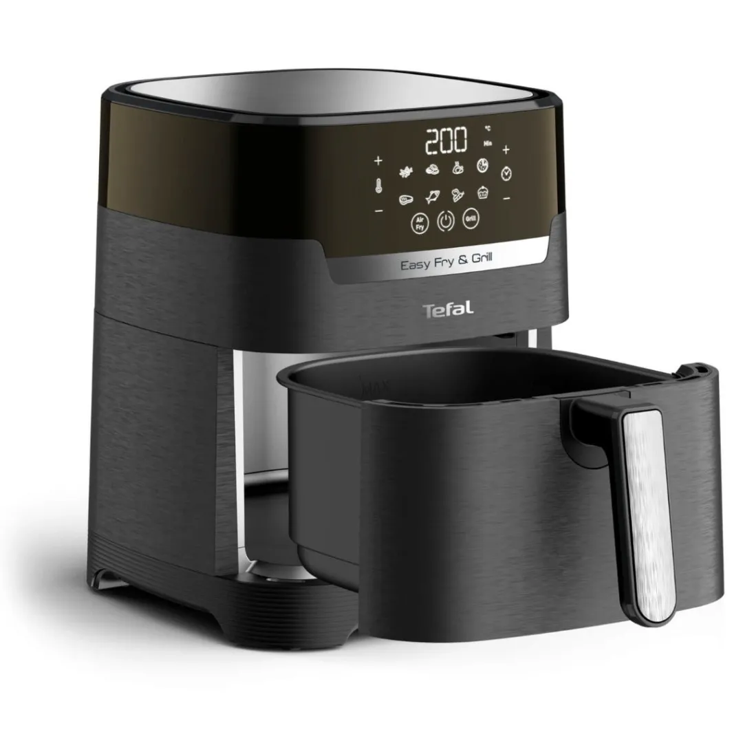 Frytkownica beztłuszczowa, Tefal Easy Fry&Grill EY5058, pojemność 4,2 l, funkcja grilla, Air Fryer