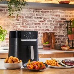 Frytkownica beztłuszczowa, Tefal Easy Fry&Grill EY5058, pojemność 4,2 l, funkcja grilla, Air Fryer