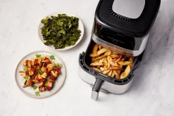 Frytkownica beztłuszczowa, Tefal Easy Fry Silence EY552D, cicha, pojemność 5 l, Air Fryer