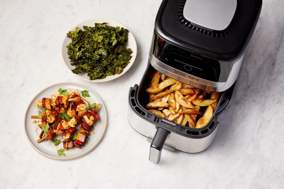 Frytkownica beztłuszczowa, Tefal Easy Fry Silence EY552D, cicha, pojemność 5 l, Air Fryer