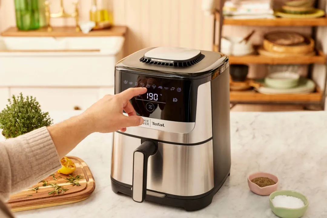 Frytkownica beztłuszczowa, Tefal Easy Fry Silence EY552D, cicha, pojemność 5 l, Air Fryer