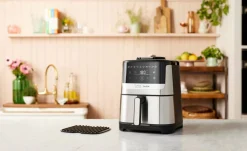Frytkownica beztłuszczowa, Tefal Easy Fry Silence EY552D, cicha, pojemność 5 l, Air Fryer