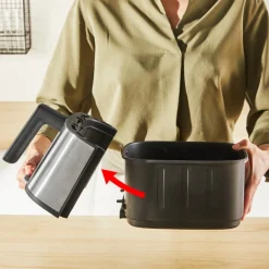 Frytkownica beztłuszczowa, Tefal Easy Fry Silence EY552D, cicha, pojemność 5 l, Air Fryer