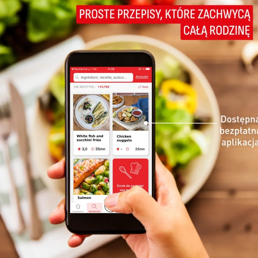 Frytkownica beztłuszczowa, Tefal Easy Fry&Grill XXL EY801D, pojemność 6,5 l, funkcja grilla, Air Fryer