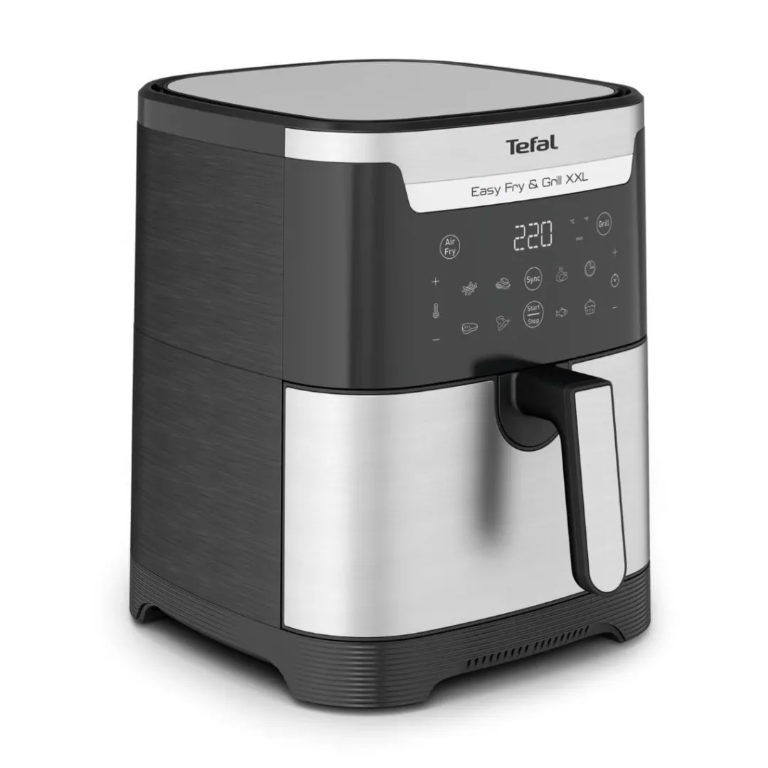 Frytkownica beztłuszczowa, Tefal Easy Fry&Grill XXL EY801D, pojemność 6,5 l, funkcja grilla, Air Fryer