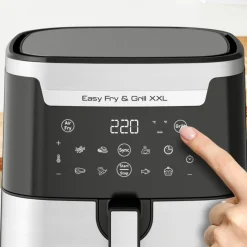 Frytkownica beztłuszczowa, Tefal Easy Fry&Grill XXL EY801D, pojemność 6,5 l, funkcja grilla, Air Fryer