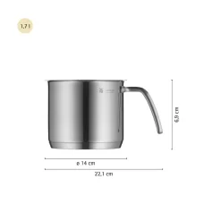 Garnek do gotowania mleka WMF Provence 1,7l stalowy 14cm indukcja