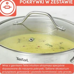 Garnek, TEFAL INTUITION, 2,9L, 20 cm, pokrywka