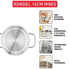 Garnek, Tefal Minis, 1,5L, 16cm, pokrywka