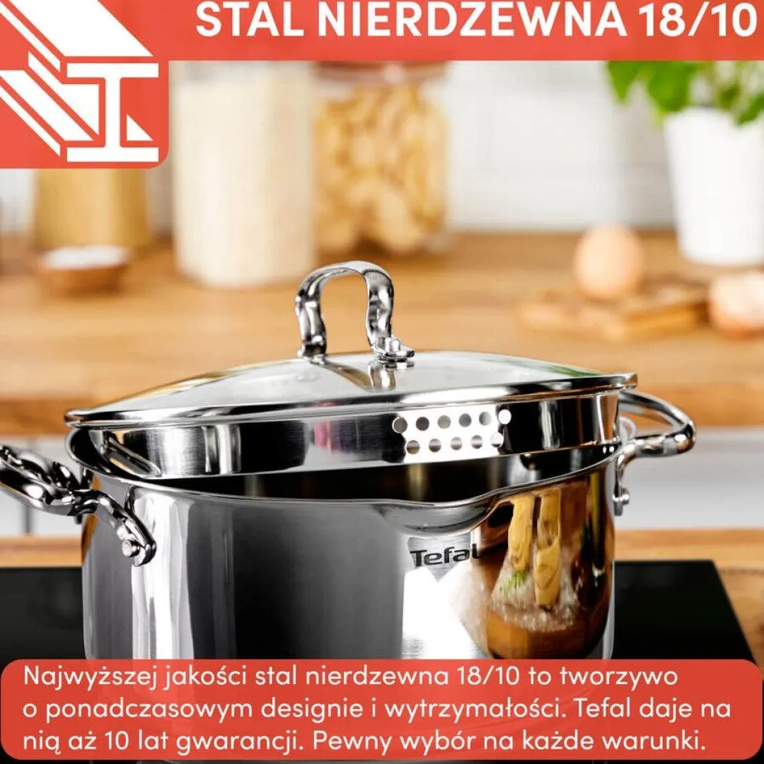 Garnek wysoki, Tefal Duetto+, 10L, 28cm