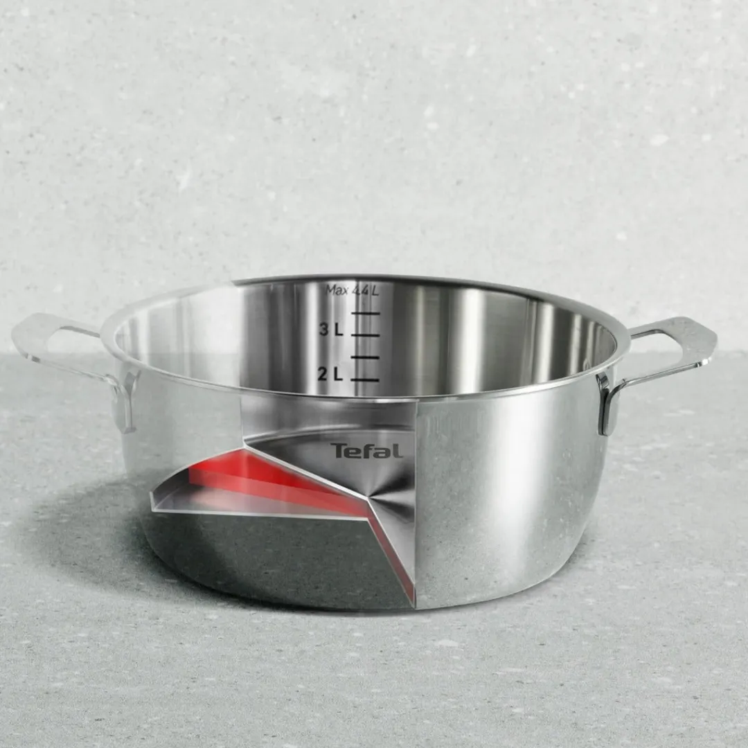 Garnek z pokrywką TEFAL Emotion+ 4,4 l 24 cm