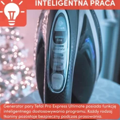Generator pary, Tefal Pro Express Ultimate [+], 180 g/min, 8 bar, inteligentny