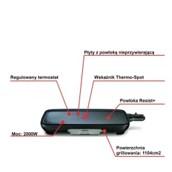 Grill elektryczny plancha TEFAL MALAGA CB5038